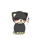 シバかりの日常スタンプ(黒柴ver.)（個別スタンプ：4）