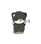 シバかりの日常スタンプ(黒柴ver.)（個別スタンプ：16）