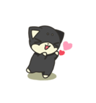 シバかりの日常スタンプ(黒柴ver.)（個別スタンプ：22）