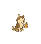 ポムスキー:犬の夏休み（個別スタンプ：4）