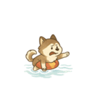 ポムスキー:犬の夏休み（個別スタンプ：7）