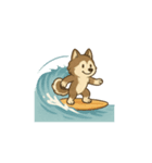 ポムスキー:犬の夏休み（個別スタンプ：8）