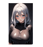 波の女の子の写真（個別スタンプ：6）