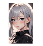 波の女の子の写真（個別スタンプ：24）