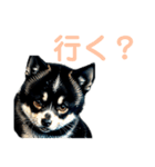 黒柴ちゃん、のんびり日和（個別スタンプ：8）