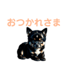 黒柴ちゃん、のんびり日和（個別スタンプ：27）