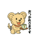 ぽっちゃりヨーキースタンプ（個別スタンプ：3）