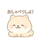 癒しのもちふわ豆柴スタンプ（個別スタンプ：24）