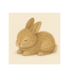 2頭身シリーズ｜もふもふうさぎ vol.1（個別スタンプ：6）