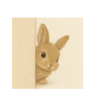 2頭身シリーズ｜もふもふうさぎ vol.1（個別スタンプ：9）
