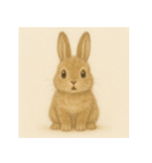 2頭身シリーズ｜もふもふうさぎ vol.1（個別スタンプ：10）