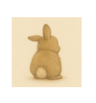 2頭身シリーズ｜もふもふうさぎ vol.1（個別スタンプ：13）