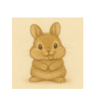 2頭身シリーズ｜もふもふうさぎ vol.1（個別スタンプ：15）