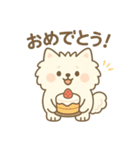 白ポメ＊もふもふ日常スタンプ（個別スタンプ：24）