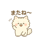 白ポメ＊もふもふ日常スタンプ（個別スタンプ：38）