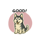 シベリアンハスキー犬のやさしい敬語（個別スタンプ：4）