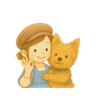 犬とわたし 〜ヨーキーのいる暮らし〜（個別スタンプ：6）