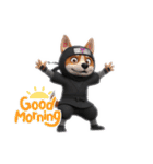 ずーっと使える忍者犬3D（個別スタンプ：24）