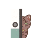 ちょっとワイルドなネコさん（個別スタンプ：35）