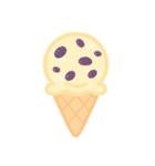 アイスクリーム♪もこもこスタンプデコ（個別スタンプ：19）