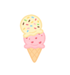 アイスクリーム♪もこもこスタンプデコ（個別スタンプ：33）