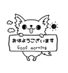 透明ゆるかわチワワ（個別スタンプ：1）