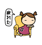 イニシャルS 女の子（個別スタンプ：7）