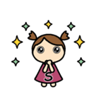 イニシャルS 女の子（個別スタンプ：28）