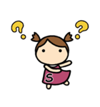 イニシャルS 女の子（個別スタンプ：35）