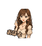 代表取乱役ももちゃん4（個別スタンプ：8）