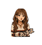 代表取乱役ももちゃん4（個別スタンプ：10）