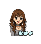 代表取乱役ももちゃん4（個別スタンプ：12）