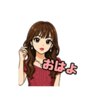 代表取乱役ももちゃん4（個別スタンプ：13）