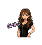 代表取乱役ももちゃん4（個別スタンプ：15）