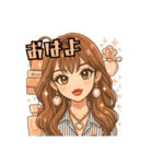 代表取乱役ももちゃん4（個別スタンプ：24）