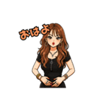 代表取乱役ももちゃん4（個別スタンプ：29）