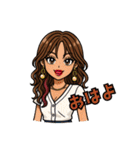 代表取乱役ももちゃん4（個別スタンプ：36）