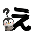 ペンギンのぺんぺん♡デカ文字リアクション（個別スタンプ：3）