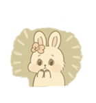 やさしいもごもごうさぎ（個別スタンプ：2）