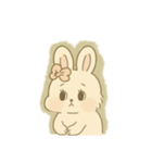 やさしいもごもごうさぎ（個別スタンプ：3）