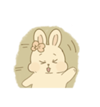 やさしいもごもごうさぎ（個別スタンプ：4）