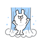 つかいやすいうさぎです。あぢ〜（個別スタンプ：5）