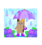 梅雨初夏の雨を楽しむ♡アレンジスタンプ（個別スタンプ：5）