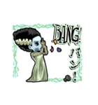アンデッド動く⚰️フランケンの花嫁（個別スタンプ：7）