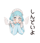 天使ちゃんの病みかわ返信♡（個別スタンプ：22）