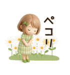 背景が動く【3D】夏♡大人ガーリー♡ボブ（個別スタンプ：6）