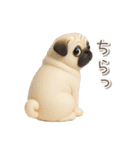 毎日使える3Dパグ【連絡・かわいい】（個別スタンプ：7）