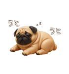 毎日使える3Dパグ【連絡・かわいい】（個別スタンプ：25）