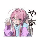 朝眠すぎ★寝起きボサ子（個別スタンプ：3）