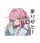 朝眠すぎ★寝起きボサ子（個別スタンプ：8）